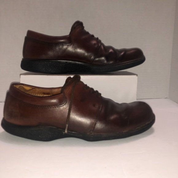 Ecco Comfort Men's Brown Lace-up Work Shoes Size EUR 39 US 6.5 - Picture 4 of 11